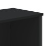Estantería de madera de ingeniería negra 80x31x169 cm