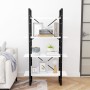 4-level white plywood bookshelf 80x30x140cm by vidaXL, Bookcases and shelves - Ref: Foro24-806457, Price: 49,22 €, Discount: %