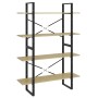4-stufiges Regal aus Sonoma-Eichensperrholz, 100 x 30 x 140 cm von vidaXL, Bücherregale und Regale - Ref: Foro24-806480, Prei...