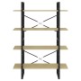 4-stufiges Regal aus Sonoma-Eichensperrholz, 100 x 30 x 140 cm von vidaXL, Bücherregale und Regale - Ref: Foro24-806480, Prei...