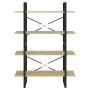 Estantería de 4 niveles contrachapada roble Sonoma 100x30x140cm de vidaXL, Librerías y estanterías - Ref: Foro24-806480, Prec...