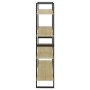 4-stufiges Regal aus Sonoma-Eichensperrholz, 100 x 30 x 140 cm von vidaXL, Bücherregale und Regale - Ref: Foro24-806480, Prei...