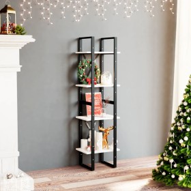 4-tier solid white pine wood shelf 40x30x140 cm by vidaXL, Bookcases and shelves - Ref: Foro24-806423, Price: 74,68 €, Discou...