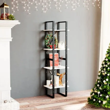 4-tier solid white pine wood shelf 40x30x140 cm by vidaXL, Bookcases and shelves - Ref: Foro24-806423, Price: 73,75 €, Discou...