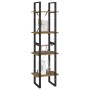 4-stufiges Regal aus massivem Kiefernholz, 40 x 30 x 140 cm von vidaXL, Bücherregale und Regale - Ref: Foro24-806425, Preis: ...