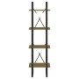 4-tier solid pine wood shelf 40x30x140 cm by vidaXL, Bookcases and shelves - Ref: Foro24-806425, Price: 54,60 €, Discount: %