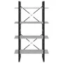 Estantería de 4 niveles contrachapada gris hormigón 80x30x140cm de vidaXL, Librerías y estanterías - Ref: Foro24-806461, Prec...