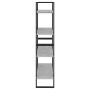 4-stöckiges Regal aus betongrauem Sperrholz, 80 x 30 x 140 cm von vidaXL, Bücherregale und Regale - Ref: Foro24-806461, Preis...