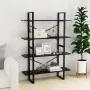 4-stufiges schwarzes Sperrholzregal 100x30x140cm von vidaXL, Bücherregale und Regale - Ref: Foro24-806478, Preis: 61,72 €, Ra...