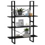 4-stufiges schwarzes Sperrholzregal 100x30x140cm von vidaXL, Bücherregale und Regale - Ref: Foro24-806478, Preis: 62,27 €, Ra...