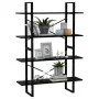 4-stufiges schwarzes Sperrholzregal 100x30x140cm von vidaXL, Bücherregale und Regale - Ref: Foro24-806478, Preis: 61,72 €, Ra...
