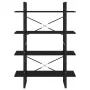4-stufiges schwarzes Sperrholzregal 100x30x140cm von vidaXL, Bücherregale und Regale - Ref: Foro24-806478, Preis: 61,72 €, Ra...