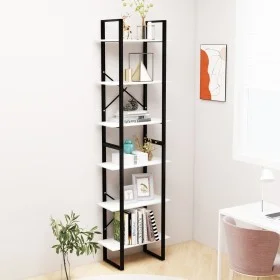 Weißes Sperrholzregal 60x30x210 cm von vidaXL, Bücherregale und Regale - Ref: Foro24-806517, Preis: 71,14 €, Rabatt: %