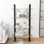 4-stöckiges Regal aus Sonoma Eichensperrholz 80x30x140 cm von vidaXL, Bücherregale und Regale - Ref: Foro24-806460, Preis: 65...