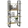 4-level oak Sonoma veneer bookshelf 80x30x140 cm by vidaXL, Bookcases and shelves - Ref: Foro24-806460, Price: 58,81 €, Disco...
