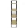 4-level oak Sonoma veneer bookshelf 80x30x140 cm by vidaXL, Bookcases and shelves - Ref: Foro24-806460, Price: 58,81 €, Disco...