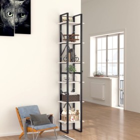 6-level white plywood bookshelf 40x30x210 cm by vidaXL, Bookcases and shelves - Ref: Foro24-806497, Price: 94,56 €, Discount: %