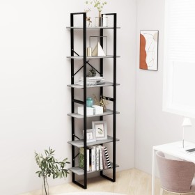 Storage shelves 2 pcs concrete plywood 60x30x210cm by vidaXL, Bookcases and shelves - Ref: Foro24-806521, Price: 97,32 €, Dis...