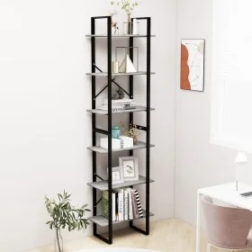 Storage shelves 2 pcs concrete plywood 60x30x210cm by vidaXL, Bookcases and shelves - Ref: Foro24-806521, Price: 96,10 €, Dis...