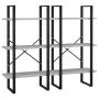 Storage shelves 2 pcs concrete plywood 60x30x210cm by vidaXL, Bookcases and shelves - Ref: Foro24-806521, Price: 96,10 €, Dis...