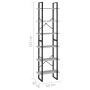 Storage shelves 2 pcs concrete plywood 60x30x210cm by vidaXL, Bookcases and shelves - Ref: Foro24-806521, Price: 96,10 €, Dis...