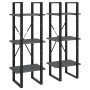 Hochschrank massives Kiefernholz grau 40x30x210 cm von vidaXL, Bücherregale und Regale - Ref: Foro24-806504, Preis: 71,09 €, ...