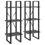 Tall solid pine wood wardrobe in gray, 40x30x210 cm. by vidaXL, Bookcases and shelves - Ref: Foro24-806504, Price: 71,09 €, D...