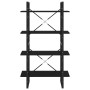 4-tier black plywood shelving unit 80x30x140 cm by vidaXL, Bookcases and shelves - Ref: Foro24-806458, Price: 57,66 €, Discou...