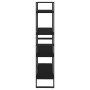 4-tier black plywood shelving unit 80x30x140 cm by vidaXL, Bookcases and shelves - Ref: Foro24-806458, Price: 57,66 €, Discou...