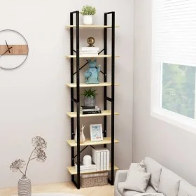 Solid pine wood storage shelf 60x30x210 cm by vidaXL, Bookcases and shelves - Ref: Foro24-806522, Price: 97,67 €, Discount: %