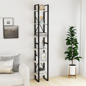 High cabinet solid white pine wood 40x30x210 cm by vidaXL, Bookcases and shelves - Ref: Foro24-806503, Price: 89,92 €, Discou...