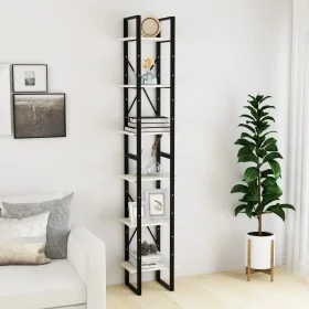 High cabinet solid white pine wood 40x30x210 cm by vidaXL, Bookcases and shelves - Ref: Foro24-806503, Price: 88,96 €, Discou...