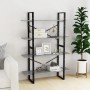 4-level gray concrete plywood bookshelf 100x30x140 cm by vidaXL, Bookcases and shelves - Ref: Foro24-806481, Price: 72,79 €, ...