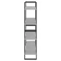 4-stöckiges Regal aus grauem Beton aus Sperrholz 100x30x140 cm von vidaXL, Bücherregale und Regale - Ref: Foro24-806481, Prei...