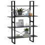 4-stöckiges Regal aus grauem Sperrholz, 40 x 30 x 140 cm von vidaXL, Bücherregale und Regale - Ref: Foro24-806479, Preis: 62,...