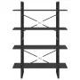 Estantería de 4 niveles madera contrachapada gris 40x30x140 cm de vidaXL, Librerías y estanterías - Ref: Foro24-806479, Preci...