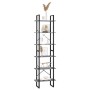 Estantería de madera maciza pino gris 60x30x210 cm de vidaXL, Librerías y estanterías - Ref: Foro24-806524, Precio: 72,47 €