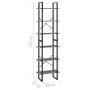 Regal aus massivem grauem Kiefernholz, 60 x 30 x 210 cm von vidaXL, Bücherregale und Regale - Ref: Foro24-806524, Preis: 72,4...