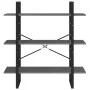 3-stufiges Regal aus massivem grauem Kiefernholz, 100 x 30 x 105 cm von vidaXL, Bücherregale und Regale - Ref: Foro24-806554,...