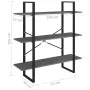3-tier solid gray pine wood shelf 100x30x105 cm by vidaXL, Bookcases and shelves - Ref: Foro24-806554, Price: 47,86 €, Discou...