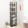 Estantería de madera contrachapada gris 60x30x210 cm de vidaXL, Librerías y estanterías - Ref: Foro24-806519, Precio: 89,96 €