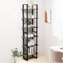 Estantería de madera contrachapada gris 60x30x210 cm de vidaXL, Librerías y estanterías - Ref: Foro24-806519, Precio: 89,00 €...