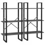Gray plywood bookshelf 60x30x210 cm by vidaXL, Bookcases and shelves - Ref: Foro24-806519, Price: 89,00 €, Discount: %