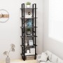 Gray plywood bookshelf 60x30x210 cm by vidaXL, Bookcases and shelves - Ref: Foro24-806519, Price: 90,02 €, Discount: %