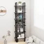 Gray plywood bookshelf 60x30x210 cm by vidaXL, Bookcases and shelves - Ref: Foro24-806519, Price: 89,00 €, Discount: %