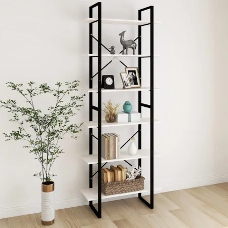 Hochschrank aus massivem weißem Kiefernholz 80x30x210 cm von vidaXL, Bücherregale und Regale - Ref: Foro24-806543, Preis: 101...