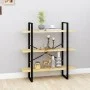 3-stöckiges Regal aus massivem Kiefernholz 100x30x105 cm von vidaXL, Bücherregale und Regale - Ref: Foro24-806552, Preis: 54,...
