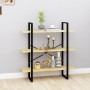 3-stöckiges Regal aus massivem Kiefernholz 100x30x105 cm von vidaXL, Bücherregale und Regale - Ref: Foro24-806552, Preis: 54,...