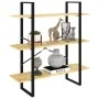3-stöckiges Regal aus massivem Kiefernholz 100x30x105 cm von vidaXL, Bücherregale und Regale - Ref: Foro24-806552, Preis: 54,...
