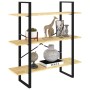 3-stöckiges Regal aus massivem Kiefernholz 100x30x105 cm von vidaXL, Bücherregale und Regale - Ref: Foro24-806552, Preis: 54,...